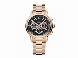 Chopard Mille Miglia Chronograph Black Dial 18 Carat Rose Gold Automatic Men's Watch 151274-5002