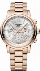 Chopard Mille Miglia Chronograph Silver Dial 18 Carat Rose Gold Automatic Men's Watch 151274-5001