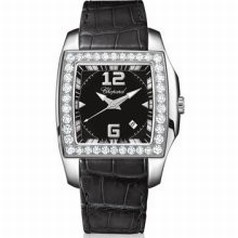Chopard Two o Ten Black Dial Diamond Ladies Watch 138464-2001