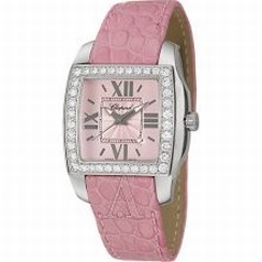 Chopard Two O Ten Pink Dial Diamond Bezel Ladies Watch 138464-2007