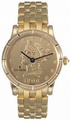 Corum Coin 18kt Yellow Gold Coin Ladies Watch 049 357 56 M500 MU36