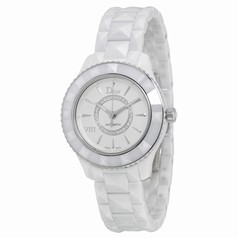 Dior VIII White Diamond-set Dial White Ceramic Ladies Watch CD1235E3C001