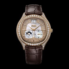 Piaget Emperador Coussin Dual Time Zone Pink Gold Diamond (G0A32020)