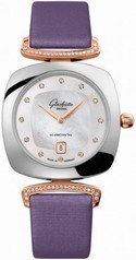Glashutte Povonina Mother of Pearl Dial Diamond Ladies Watch 1-03-01-08-06-02