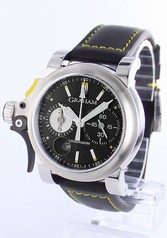 Graham Chronofighter Black Dial Black Leather Men's Watch 2TRAS.B01A.L95B
