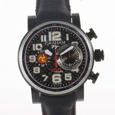 Graham Silverstone TT Black Dial Black Leather Men's Watch 2BLUV.B25R