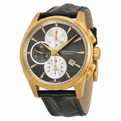 Hamilton Jazzmaster Automatic Chronograph Grey Dial Black Leather Watch H32546781