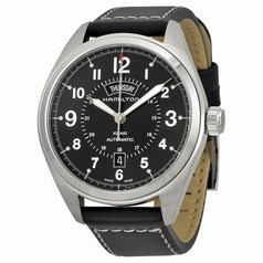 Hamilton Khaki Field Black Dial Black Leather Men's Watch H70505733