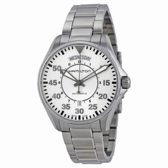 Hamilton Khaki Pilot Automatic Silver Dial Stainless Steel Men's Watch H64615155