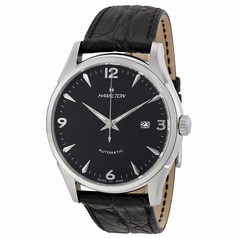 Hamilton Thinomatic Black Dial Black Leather Strap Men's Watch H38715731