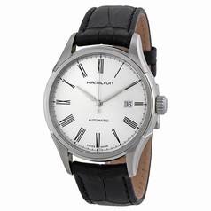 Hamilton Valiant Silver Dial Leather Strap Men's Watch H39515754