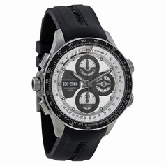 Hamilton X-Wind Khaki Automatic Chronograph Silver Dial Black Rubber Men's Watch H77726351