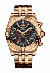 Breitling Chronomat 44 GMT Rose Gold / Black / Bracelet (HB0421L3.BC18.375H)
