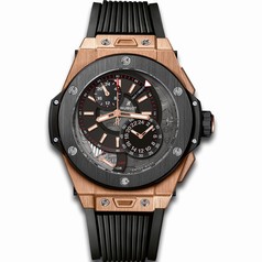 Hublot Big Bang Alarm Repeater Black Dial 18k King Gold GMT Limited Edition Men's Watch 403.OM.0123.RX