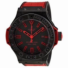 Hublot Big Bang Black Dial Red Leather Strap Men's Watch 322-CI-1130-GR-ABR-10
