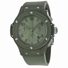Hublot Big Bang Green Dial Green Ceramic Rubber Automatic Men's Watch 301GI5290RG
