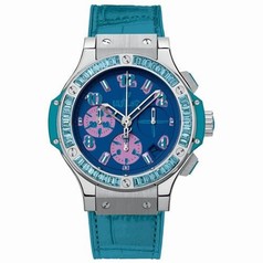 Hublot Big Bang Pop Art Jeweled Dial Blue Automatic Unisex Watch 341.SL.5199.LR.1907POP14
