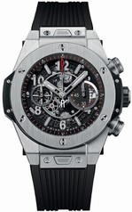 Hublot Big Bang Unico Titanium Black Dial Grey Skeleton Automatic Men's Sports Watch 411.NX.1170.RX.1104