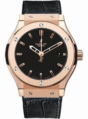 Hublot Classic Fusion 18k Gold Black Dial Men's Watch 511.OX.1180.LR