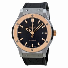 Hublot Classic Fusion Automatic Black Dial Black Leather Men's Watch 511NO1180LR