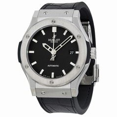 Hublot Classic Fusion Automatic Black Dial Black Leather Men's Watch - 542.NX.1170.LR