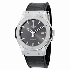Hublot Classic Fusion Black Dial Black Leather Men's Watch 542NX7070LR