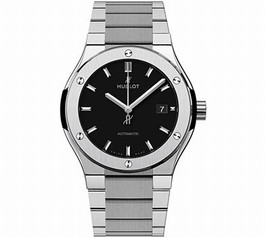 Hublot Classic Fusion Matte Black Dial Automatic Titanium Men's Watch 548.NX.1170.NX