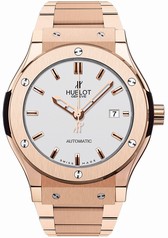 Hublot Classic Fusion Silver Dial Rose Gold Plated Band and Case Automatic Men's Watch 542.OX.2610.OX