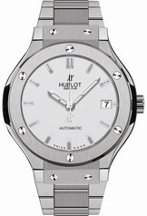 Hublot Classic Fusion Silver Dial Titanium Automatic Men's Watch 565.nx.2610.nx