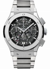 Hublot Classic Fusion Skeleton Dial Chronograph Titanium Automatic Men's Watch 525NX0170NX