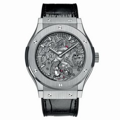 Hublot Classic Fusion Tourbillon Cathedral Minute Repeate Dial Silver Men's Watch 504NX0170LR