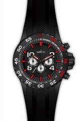 Invicta Aviator Multi-Function Black Dial Black Polyurethane Men's Watch 20376