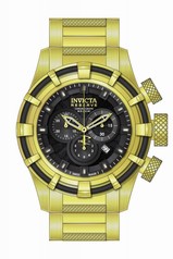 Invicta Bolt Chronograph Black Dial Gold-plated Men's Watch 19522