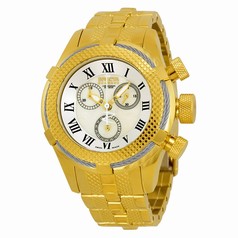 Invicta Bolt Chronograph Silver Dial Gold-plated Ladies Watch 17429