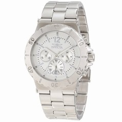 Invicta Elegant Ocean Silver Dial Stainless Steel Chronograph Men's Watch 1265