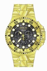 Invicta Excursion Chronograph Black Dial Yellow Gold-tone Men's Watch 16680