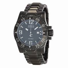 Invicta Excursion Reserve Black Dial Black Ion-plated Men's Watch 6250