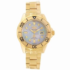 Invicta Grand Diver Mother of Pearl Gold-plated Men's Watch 16033