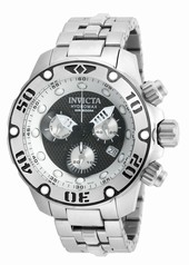 Invicta Hydromax Chronograph Black and Silver Dial Stainless Steel Men's Watch 19012