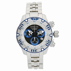 Invicta Hydromax Chronograph Black and Silver Dial Stainless Steel Men's Watch 19013
