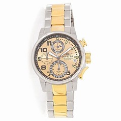 Invicta I-Force Chronograph Gold Dial Two-tone Ladies Watch 17428