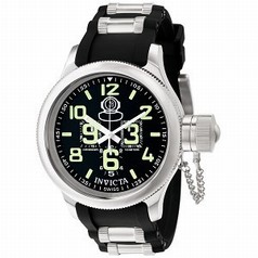 Invicta Men's Signature Russian Diver Quinotaur Chronograph Black Face Watch 7237