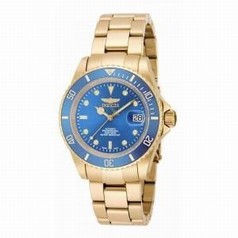 Invicta Pro Diver Automatic Blue Dial Gold-plated Men's Watch 18507