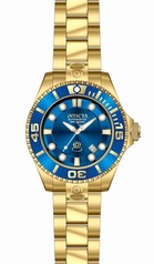 Invicta Pro Diver Automatic Blue Dial Gold-plated Men's Watch 19806