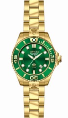 Invicta Pro Diver Automatic Green Dial Gold-plated Men's Watch 19805