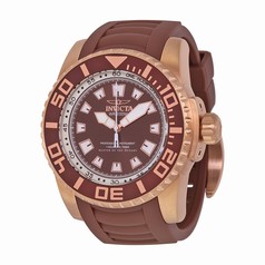 Invicta Pro Diver Brown Dial Brown Rubber Men's Watch 14664