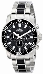 Invicta Pro Diver Chronograph Black Dial Two-tone Men's Watch 17253
