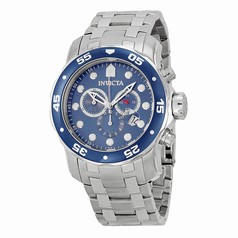 Invicta Pro Diver Chronograph Blue Dial Stainless Steel Men's Watch 0070