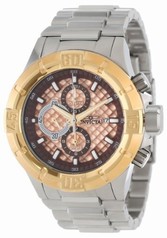 Invicta Pro Diver Chronograph Rose Textured Dial Stainless Steel Men's Watch 12372