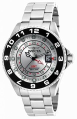 Invicta Pro Diver GMT Silver Dial Stainless Steel Men's Watch 18239